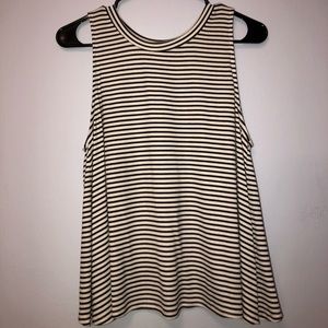 B&W Striped Tank Top